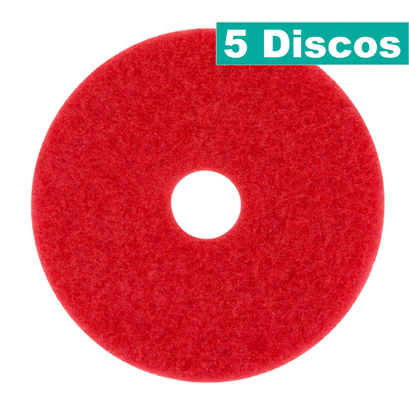 Discos Limpeza de Pavimentos Vermelho (Polimento Spray)