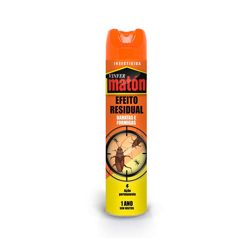 Spray Inseticida PRO Maton Baratas & Formigas RESIDUAL - 600 ml